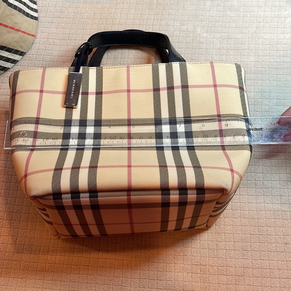 Mini Vintage Check and Leather Tote - Picture 3 of 5